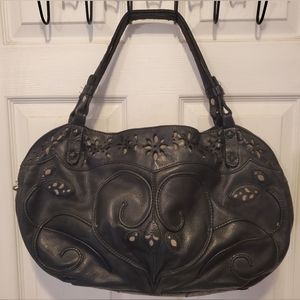 Lucky Brand HUGE Hobo Purse - Black Leather - XL